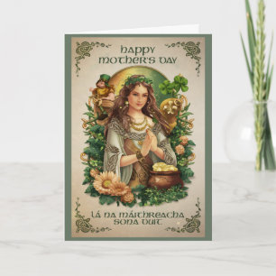 Celtic Goddess Irish Mother's Day Card