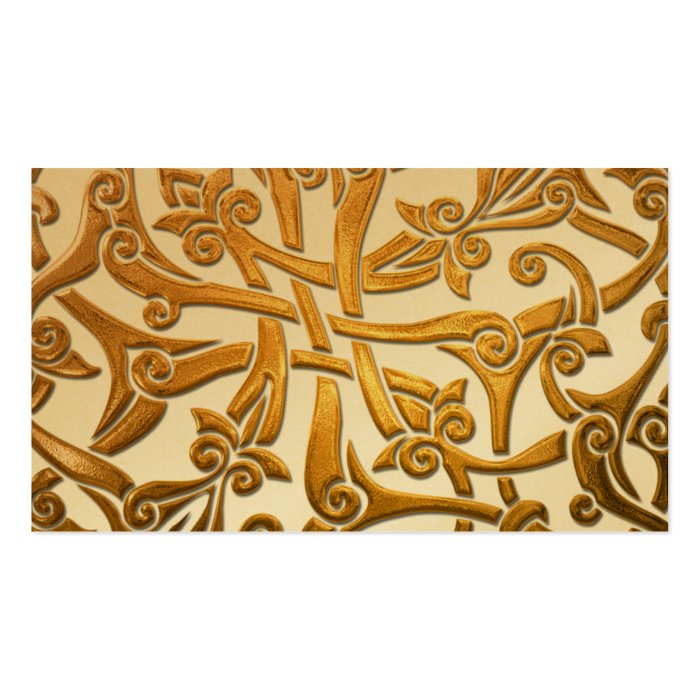 Celtic Gold Pattern Business Card