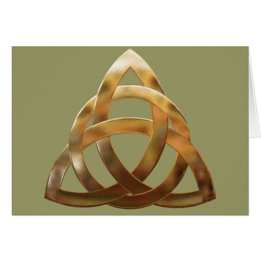 Celtic Gold Trinity Knot Cards (Front Horizontal)