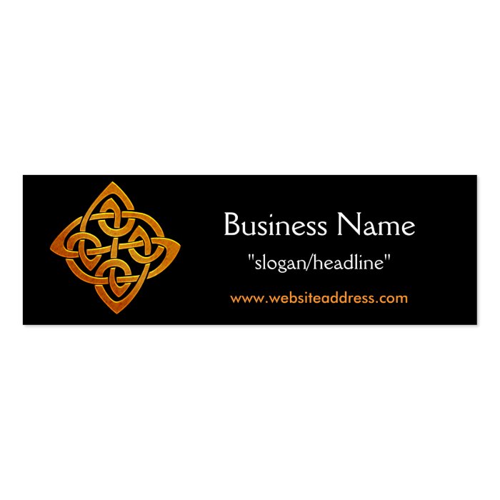 Celtic Golden D2 Irish Celtic Profile Card Business Card