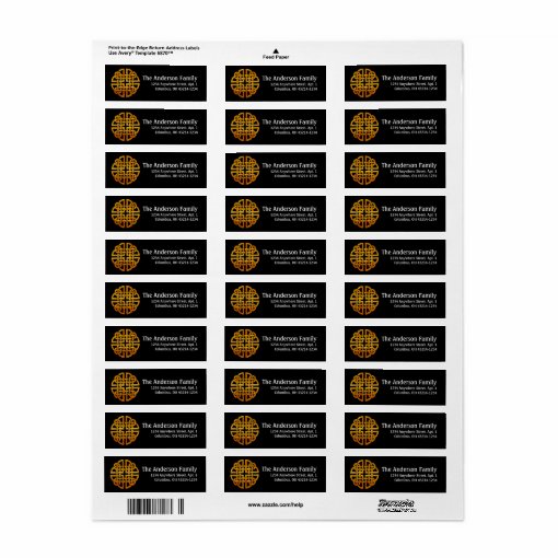 Celtic Golden D7 Irish Return Address Labels Zazzle