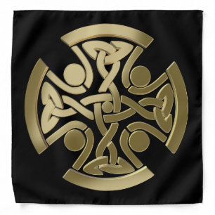 Celtic golden knot bandana