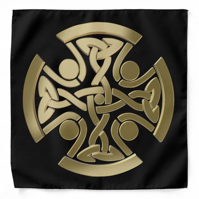 Celtic golden knot bandana (Front)