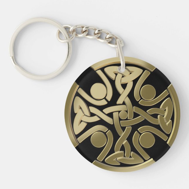 Celtic golden knot keychain (Front)