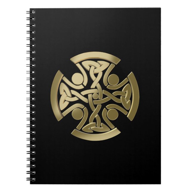 Celtic golden knot notebook (Front)