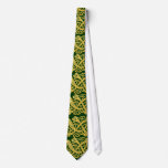 Celtic Golden Snake On Dark Green Necktie at Zazzle