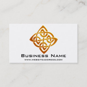 Celtic Golden Symbol 2 Elegant Business Cards
