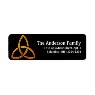 Celtic Golden Trinity Return Address Labels