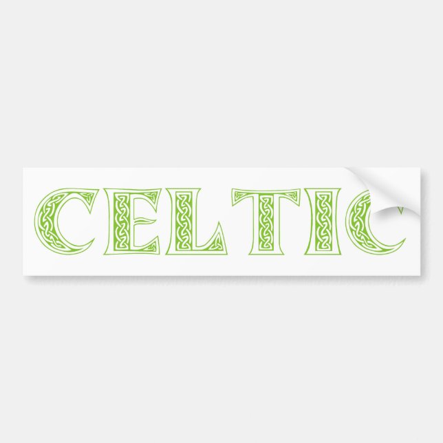 Celtic Green Bumper Sticker (Front)
