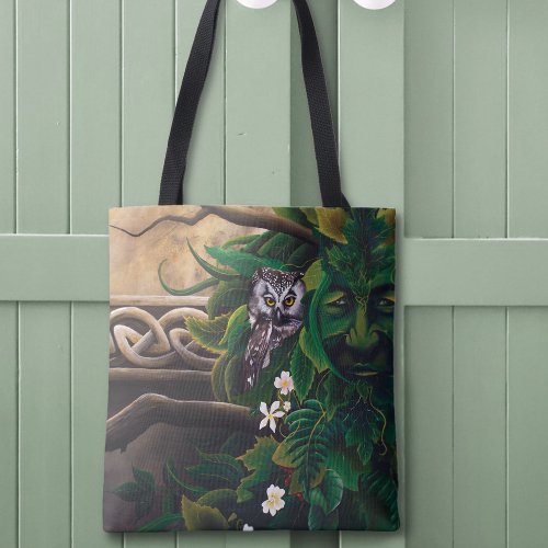 Celtic Green Man Owl Forest Spirit Fantasy