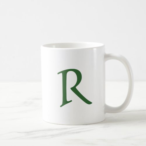 Celtic Green Monogrammed Mug