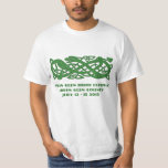 Celtic Green Snake On Irish Festival Light T-shirt at Zazzle