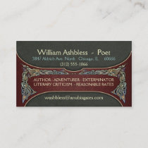 Celtic Gripping Beasts Business Cards