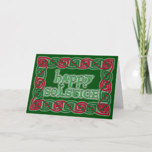Celtic Happy Solstice Greeting Card