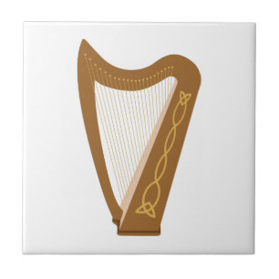 Celtic Harp Ceramic Tile