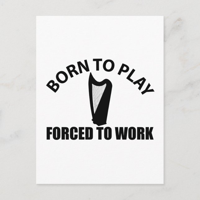 celtic-harp design postcard (Front)