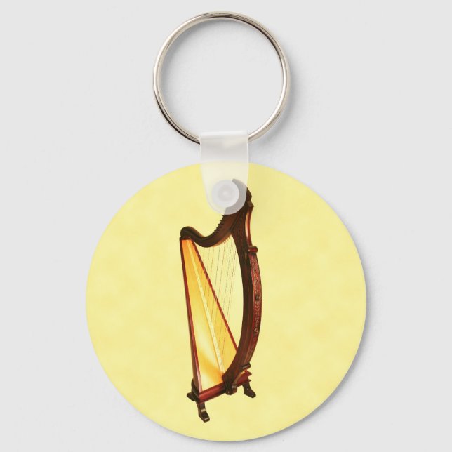 Celtic Harp Keychain (Front)