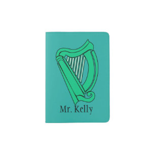 Celtic Harp Passport Holder