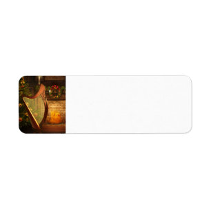 Celtic Harp Return Address Label