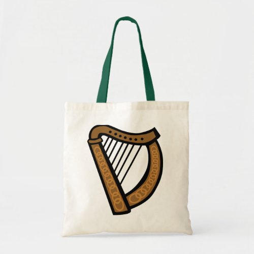 Celtic Harp Tote Bag