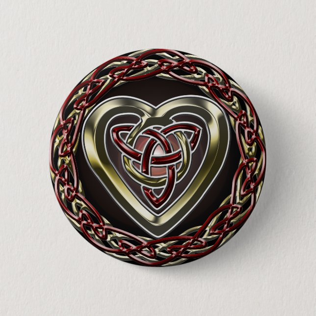 Celtic Heart Button (Front)