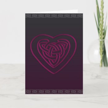 Celtic Heart Card by paperperfections at Zazzle