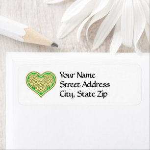 Celtic Heart Design Address Labels
