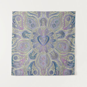 Celtic Heart Knot Mandala Wall Tapestry