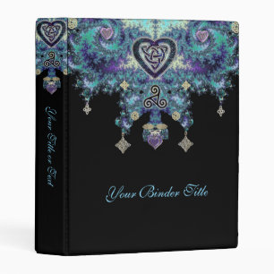 Celtic Heart Mystical Fractal Alt Mini Binder