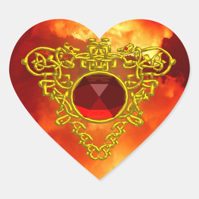 CELTIC HEART STICKER (Front)