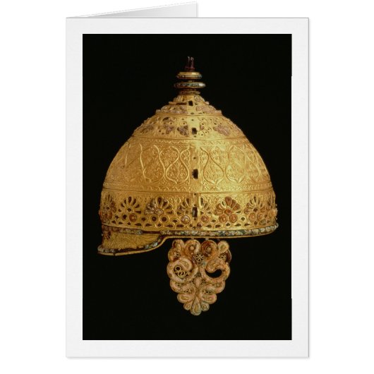 Celtic helmet found at Agris, Charante, 4th centur Cards (Front)