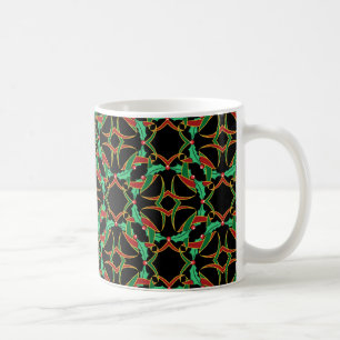 Celtic Holly Wreath Pattern Christmas Coffee Mug