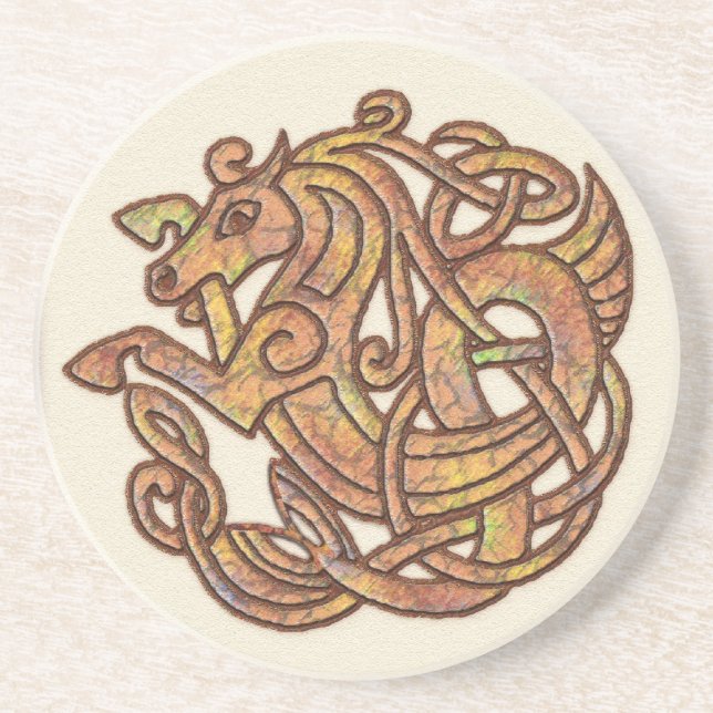 Celtic Horse Drink Coaster (Front)