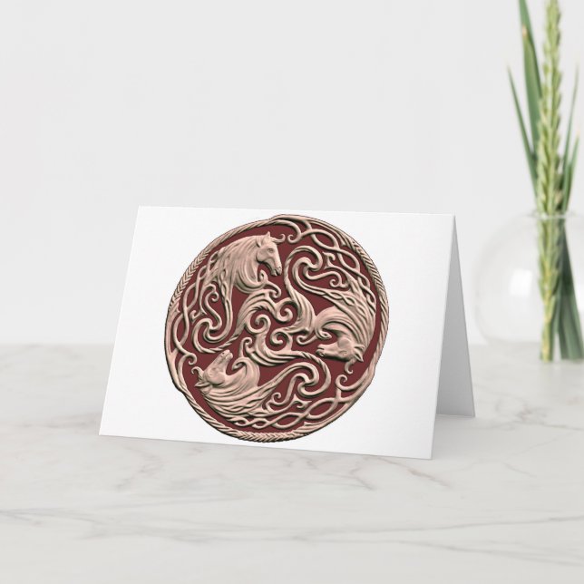 Celtic Horse Knot Card (Front)