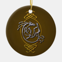 Celtic Horse Knotwork - Silver & Gold