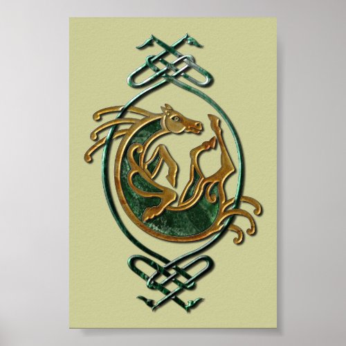 Celtic Horse Knotwork - Stone