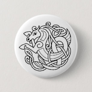 Celtic Horse Pinback Button