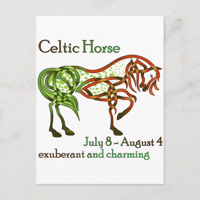 Celtic Horse Postcard (Front)