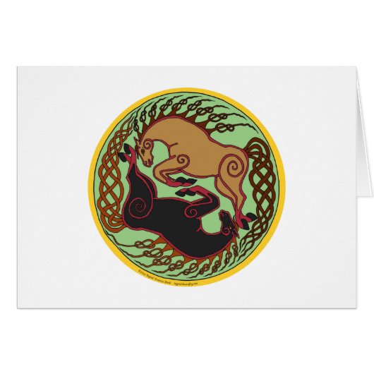 celtic horse yin yang (Front Horizontal)