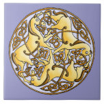 Celtic Horses And Knots In Circle Ceramic Tile at Zazzle