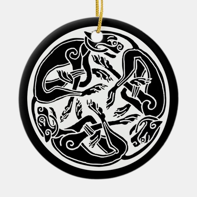 celtic hounds ornament (Front)
