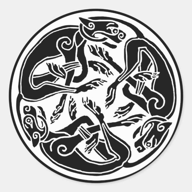 celtic hounds stickers (Front)