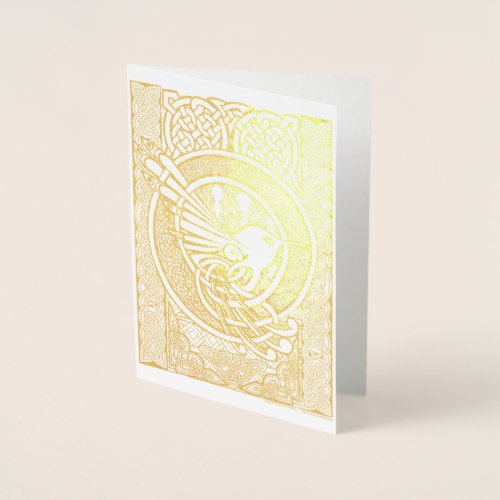 Celtic Hummingbird (Blank inside)