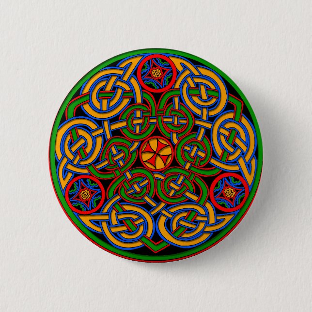 Celtic IIlumination - Trinity Circle Button (Front)