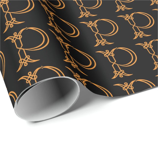 Celtic Initial P Wrapping Paper (Roll Corner)