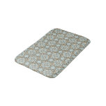 Celtic Inspired Interlocking Graphic Cream Black Bathroom Mat