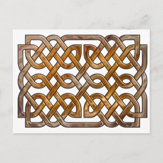 celtic interlaced  knotwork postcard