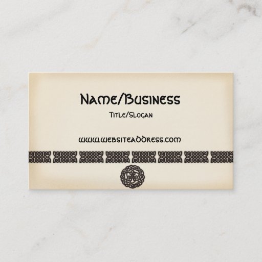 Customizable Celtic Irish Bars &amp; Symbols Design Business Cards