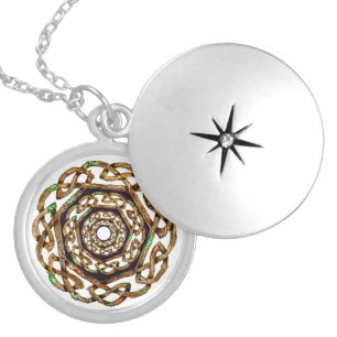 celtic irish ireland locket necklace