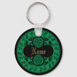 Celtic Irish Personalized Name Keychain